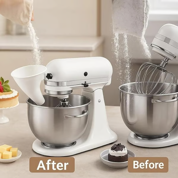 🔥Last Day 57% OFF - ✨Flour Funnel for Culinary Aid Stand Mixer