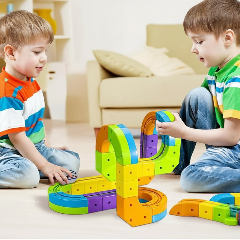 DIY Cube Track – Creatief & Actief – Creatieve DIY Treinbaan