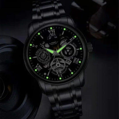 ⏳Time-Limited Special⏰Men's Waterproof Roman Skeleton Automatic Mechanical Watch