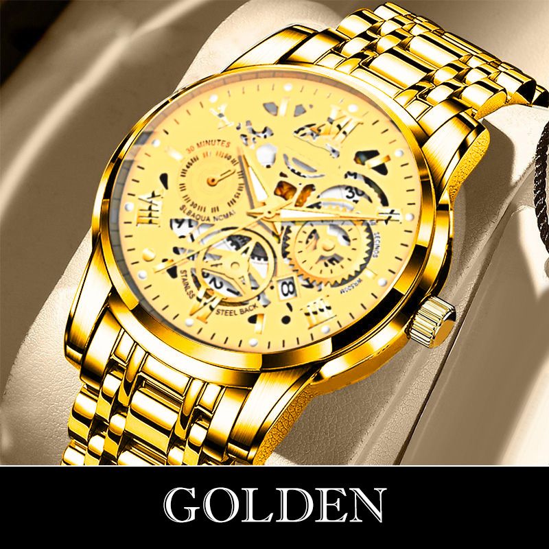 ⏳Time-Limited Special⏰Men's Waterproof Roman Skeleton Automatic Mechanical Watch